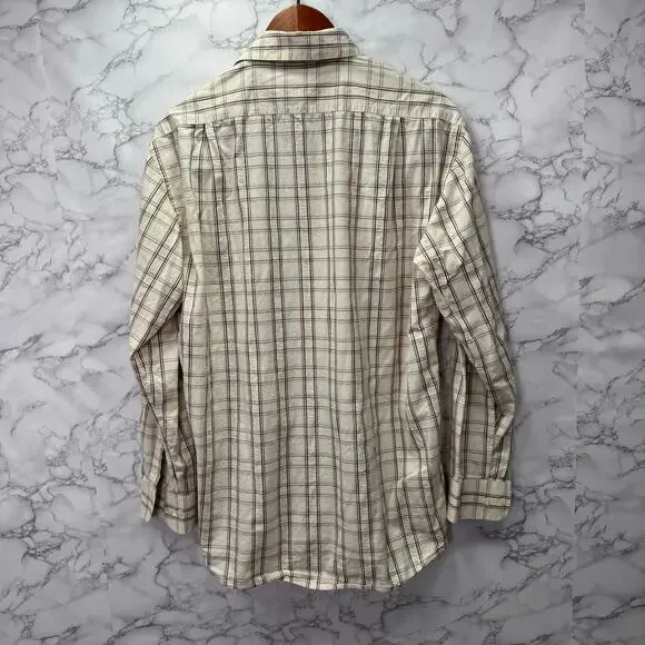 Canali Men’s Casual Shirt sz M Button Down Checkered #G934 - Picture 6 of 11